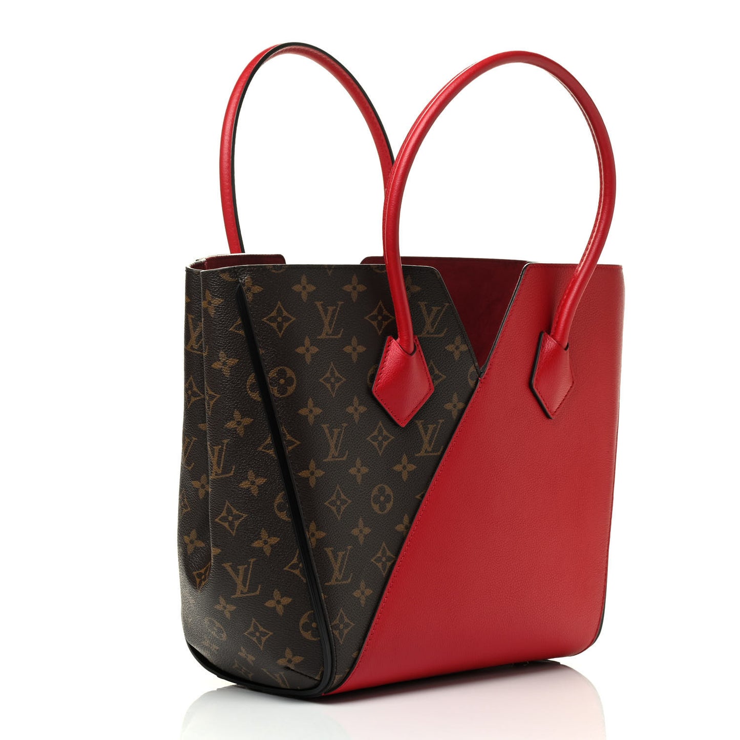Calfskin Monogram Kimono Tote Cherry