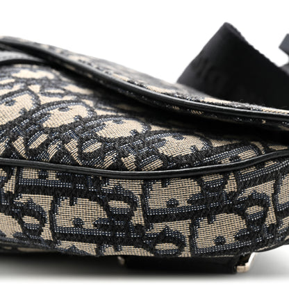 Christian Dior Oblique Mens Saddle Bag Blue 10 of 11