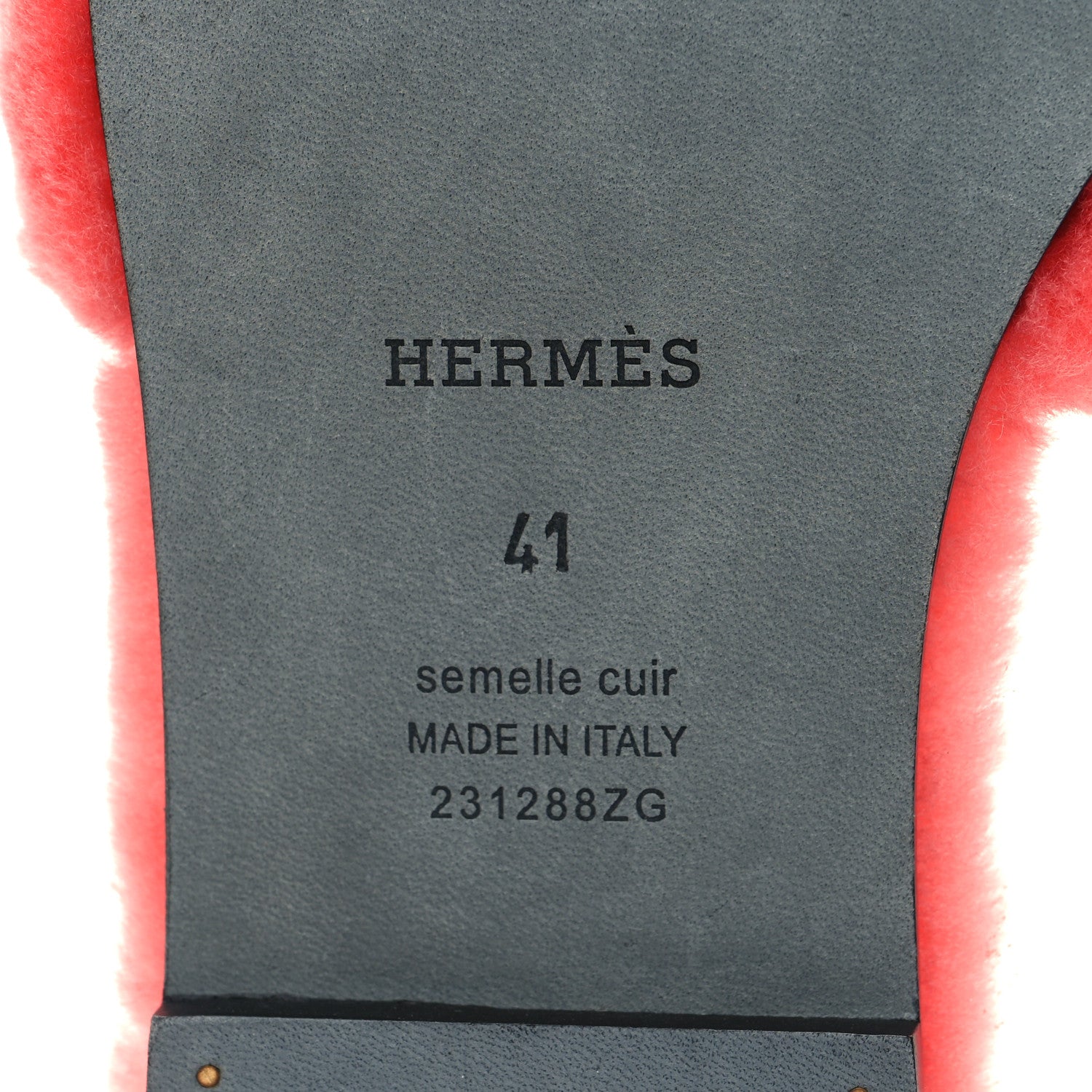 Hermes Woolskin Oran Sandals 41 Rose Du Desert 6 of 8