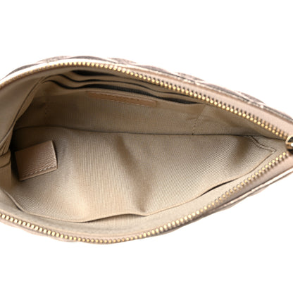 Chanel Metallic Lambskin Quilted Cosmetic Case Gold 5 of 8