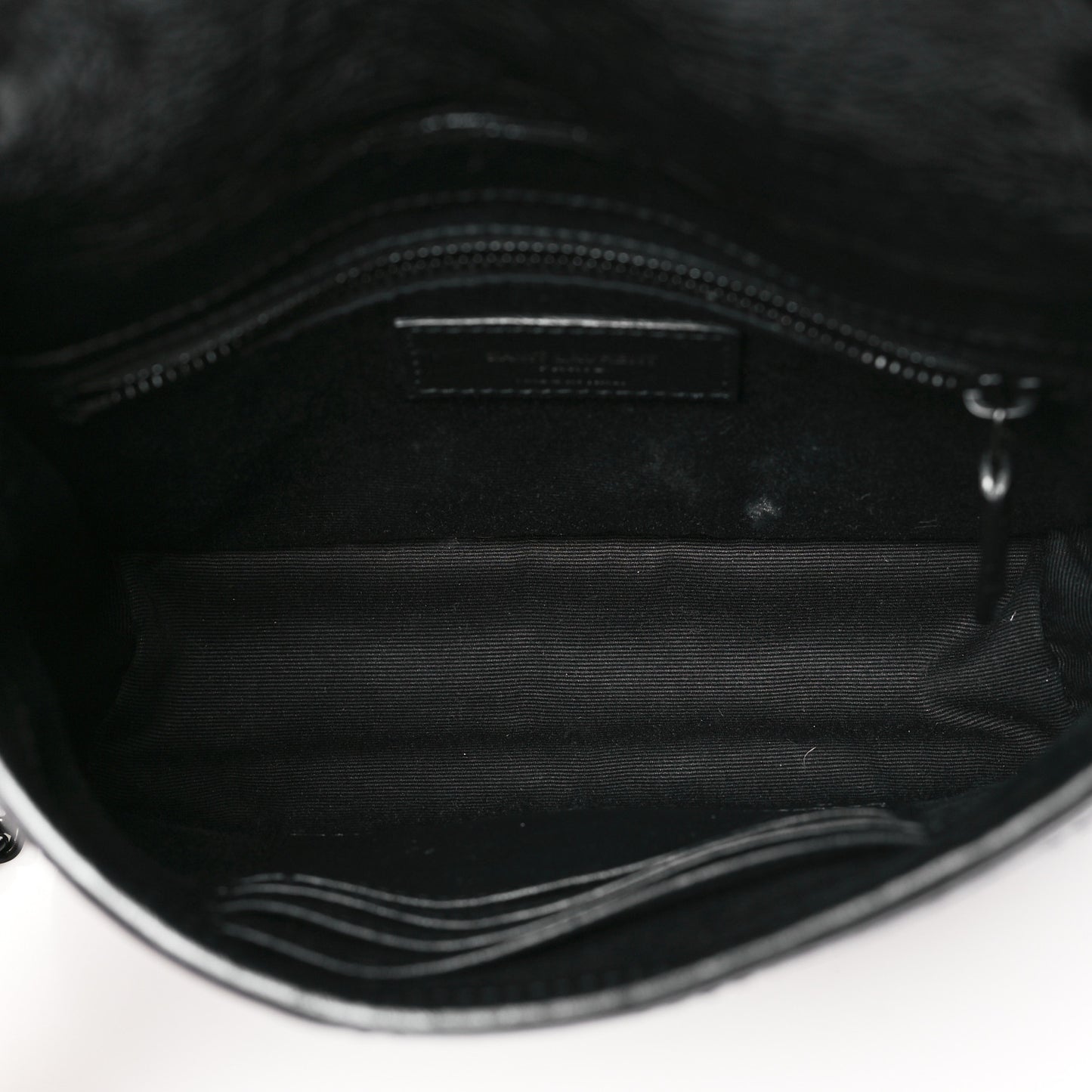 Crinkled Calfskin Matelasse Monogram Niki Chain Wallet Black