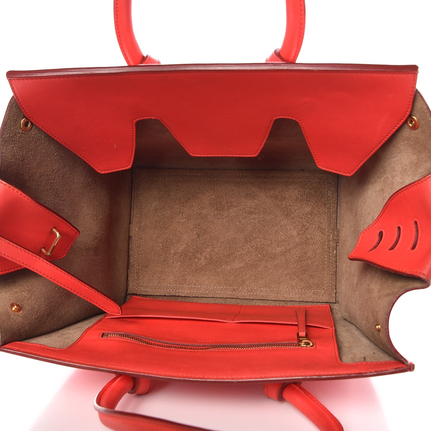 Celine Smooth Calfskin Small Tie Knot Tote Red 5 of 25