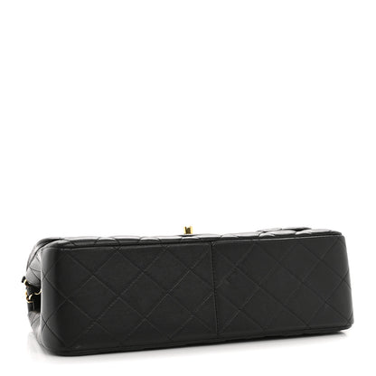 Chanel Lambskin Quilted Jumbo Double Flap Black 4 of 13