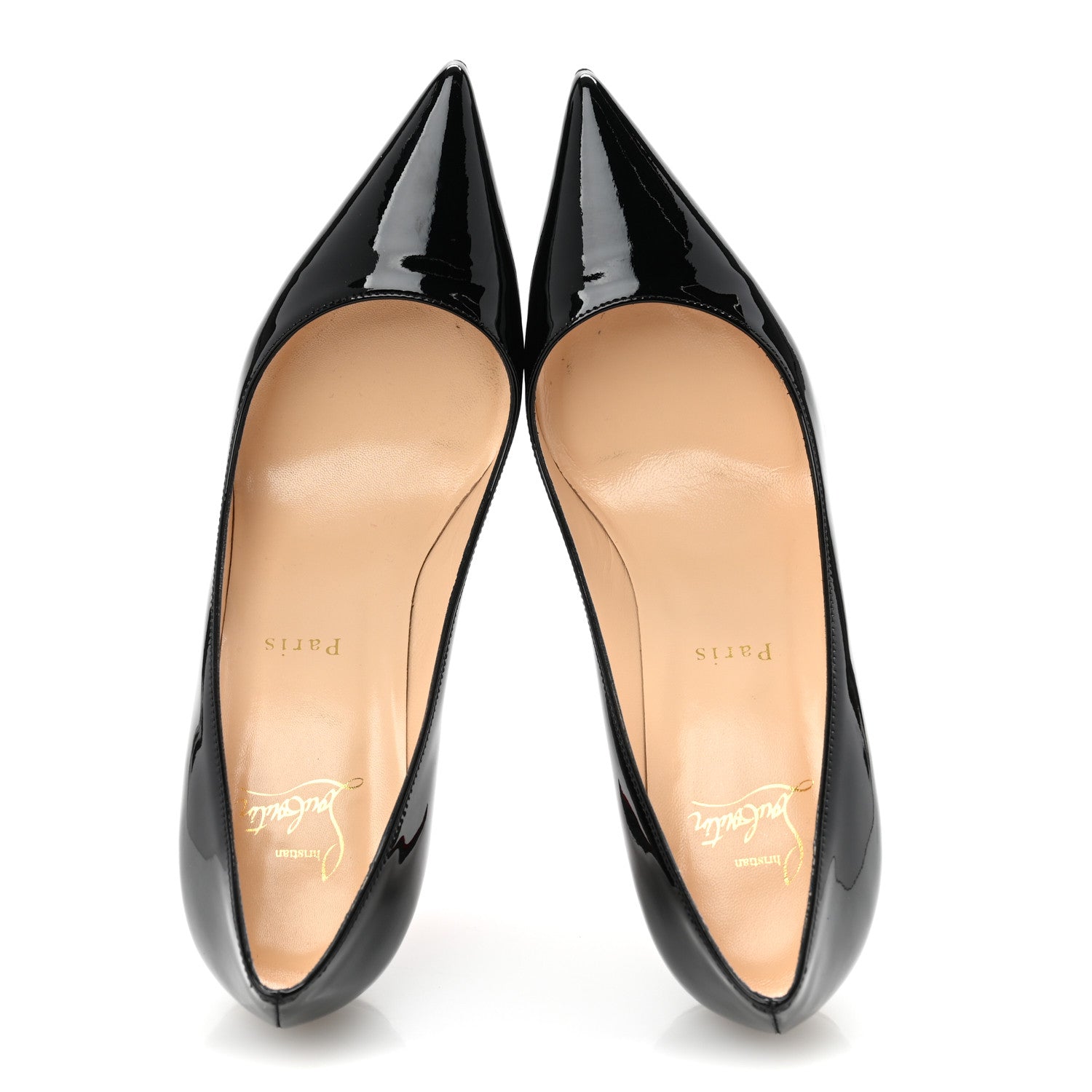Christian Louboutin Patent Decollete 554 85 Pumps 36.5 Black 2 of 8