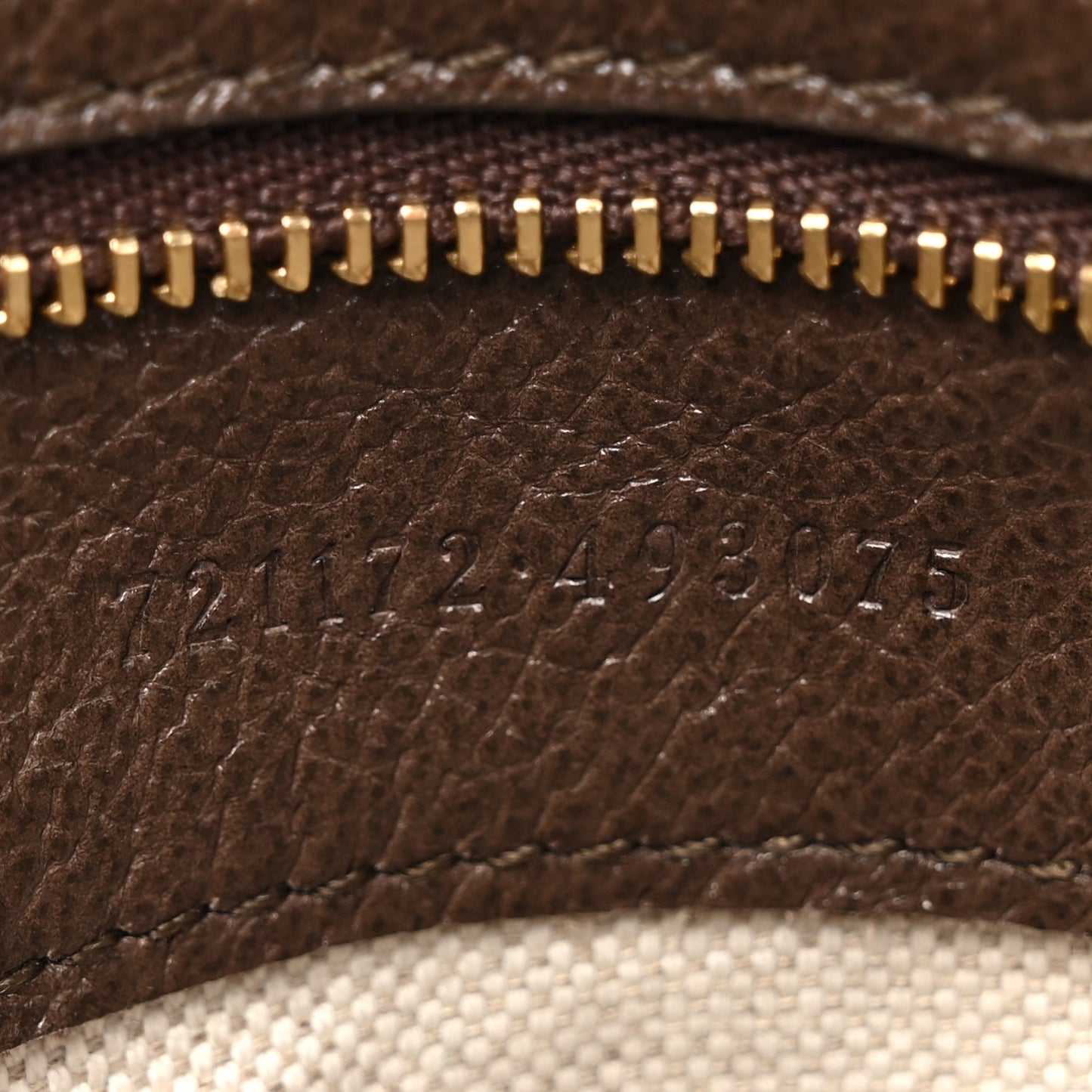 GG Supreme Monogram Textured Dollar Calfskin Web Medium Blondie Top Handle Shoulder Flap Bag Beige Ebony New Acero