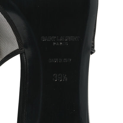 Saint Laurent Mesh Oxalis Slingback 30 Pumps 39.5 Black 6 of 8