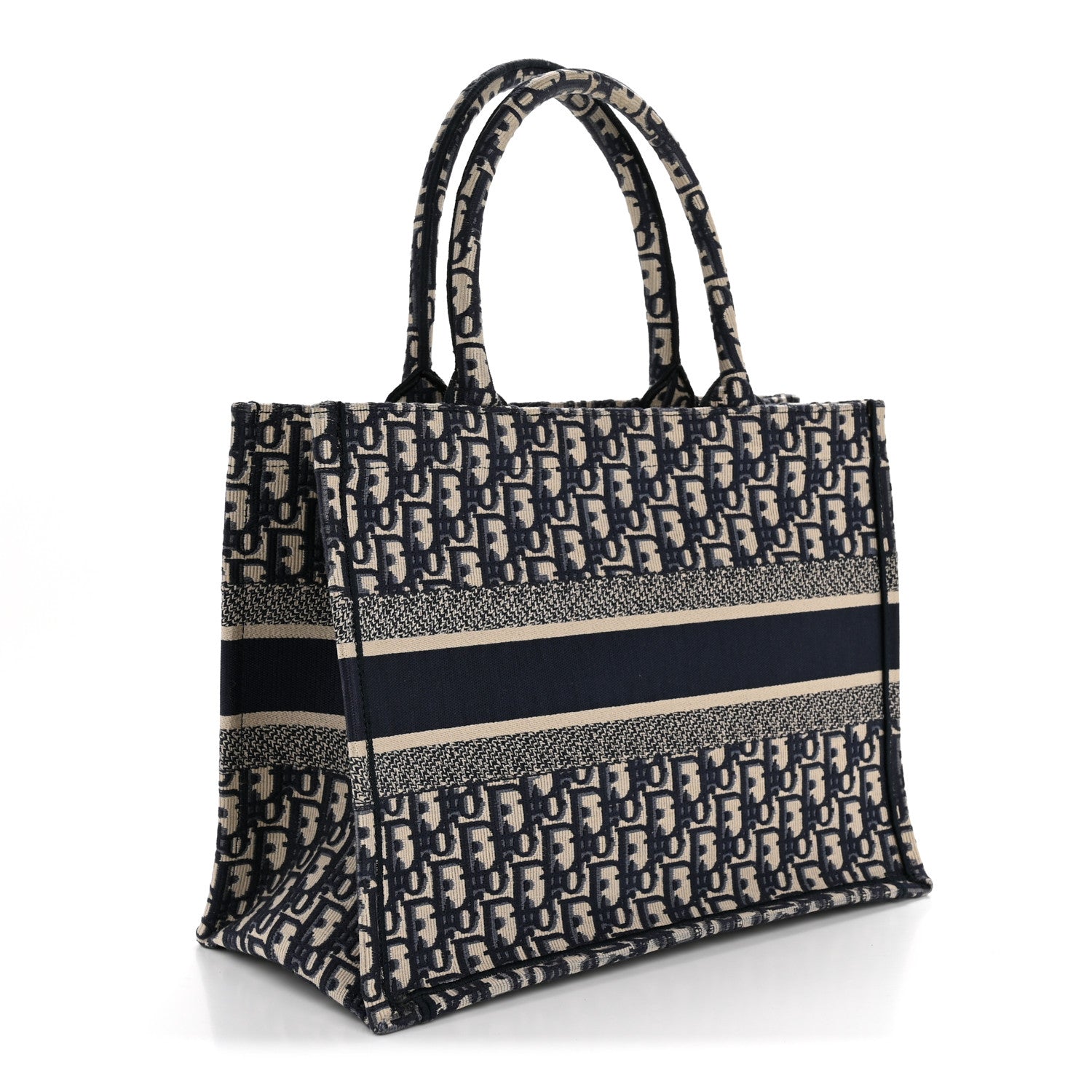 Christian Dior Oblique Medium Book Tote Blue Multicolor 3 of 11