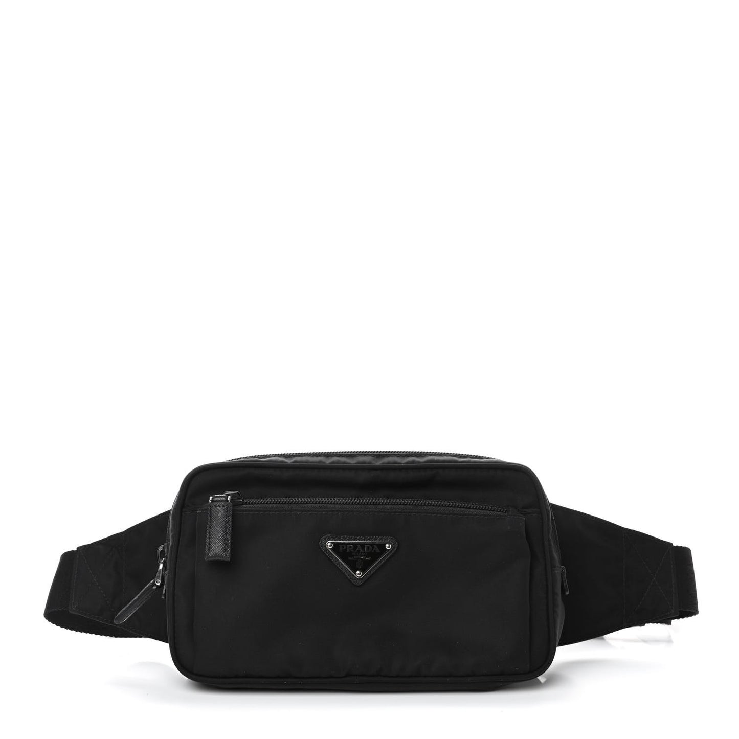 Tessuto Nylon Saffiano Belt Bag Black