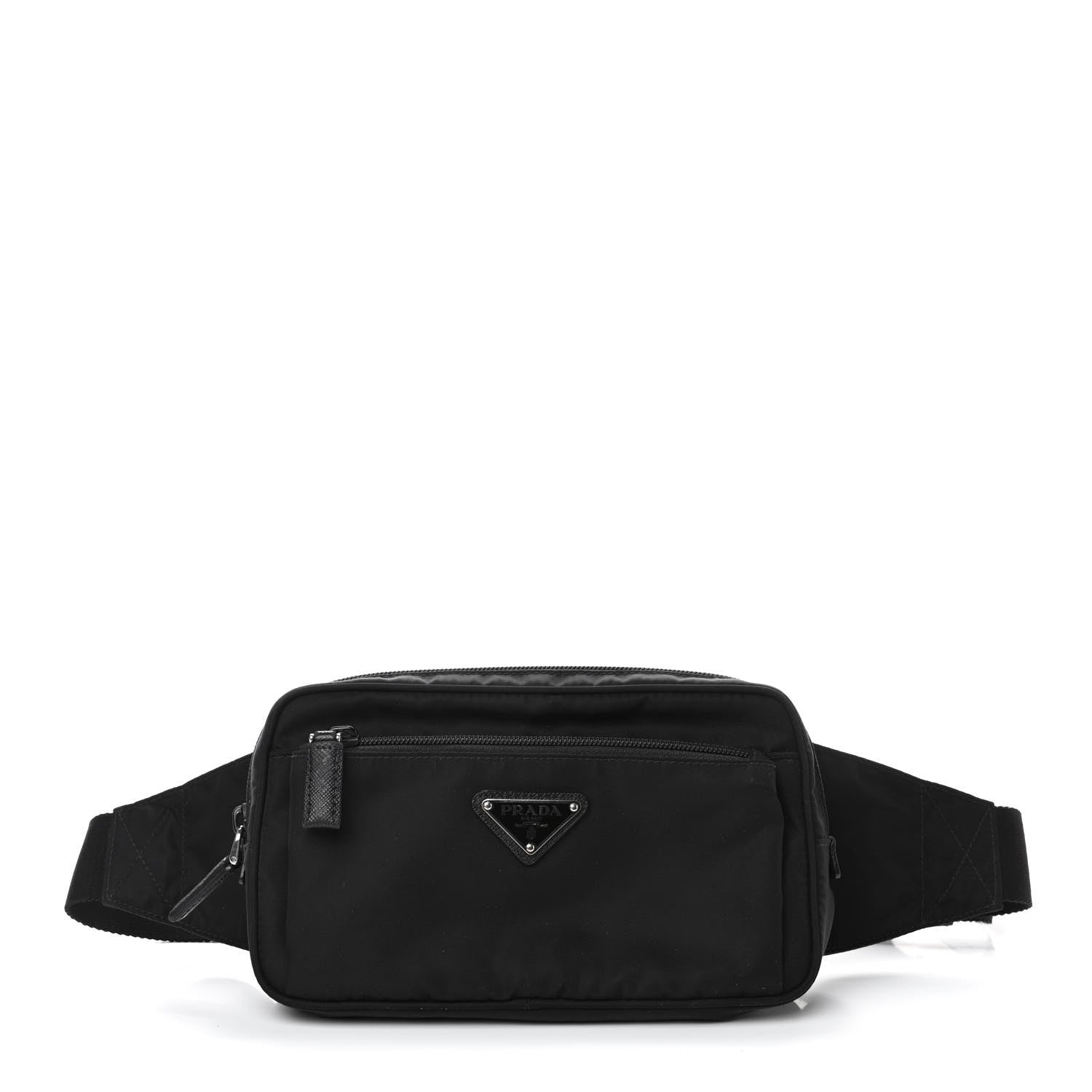 Prada Tessuto Nylon Saffiano Belt Bag Black 1 of 4