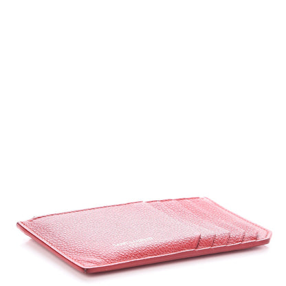 Saint Laurent Grained Calfskin 5 Fragments Zip Pouch Card Holder New Red 4 of 8