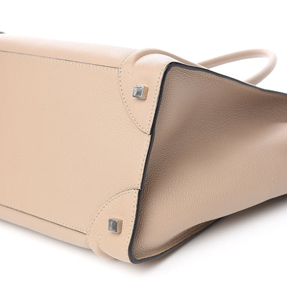 Celine Drummed Calfskin Mini Luggage Dune 10 of 11