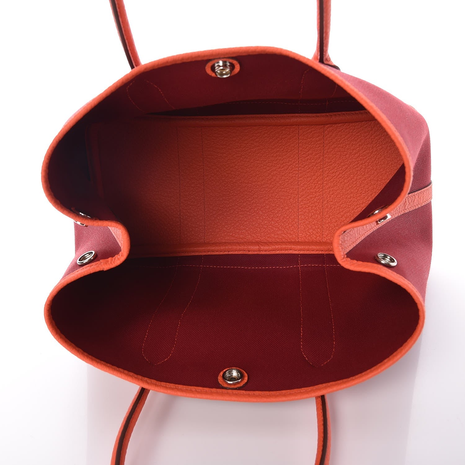 Hermes Toile Militaire Vache Country Garden Party 30 Rouge Grenant Orange Poppy 5 of 8