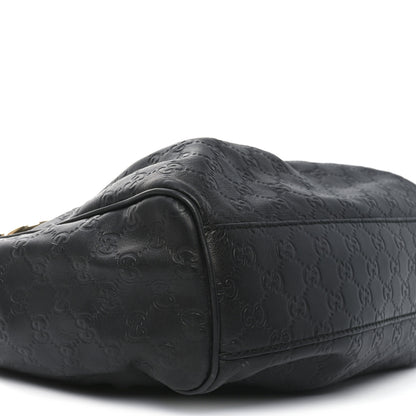 Gucci Guccissima Medium Sukey Tote Black 9 of 10