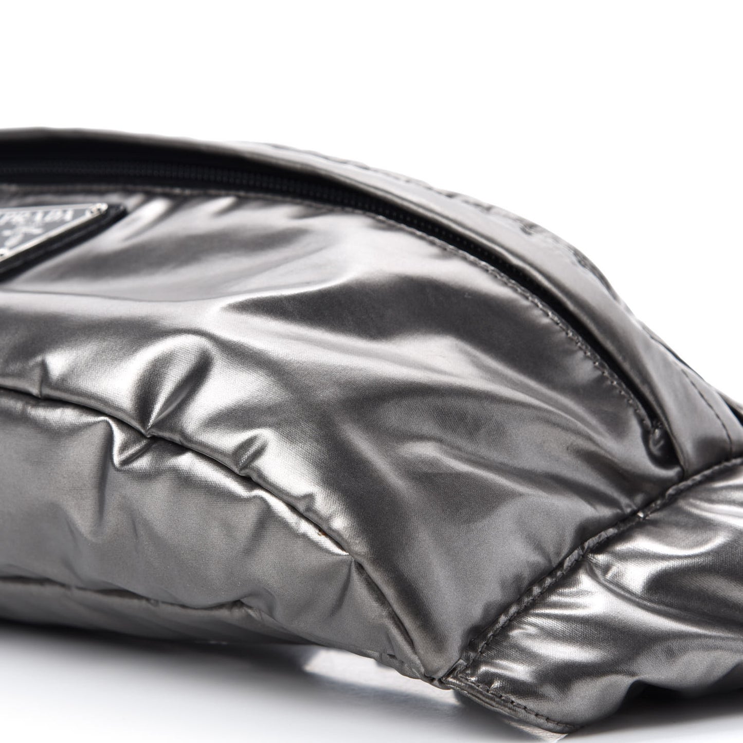 Metallic Tessuto Nylon Metal Belt Bag Ferro