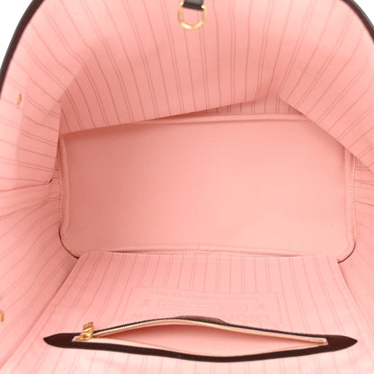 Louis Vuitton Damier Ebene Neo Neverfull MM Rose Ballerine 6 of 10