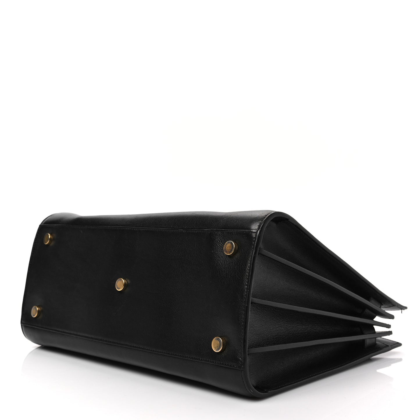 Grained Calfskin Small Sac De Jour Black