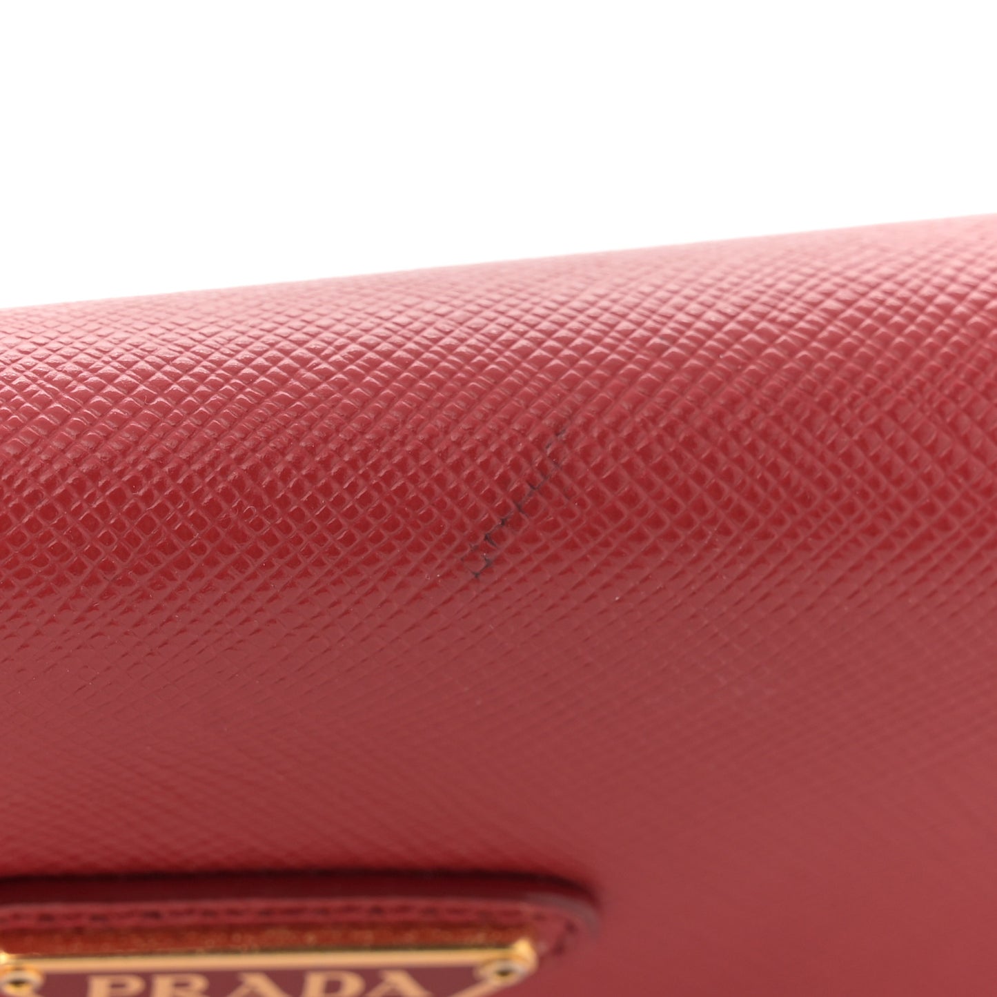 Tessuto Nylon Saffiano Crossbody Bag Rosso