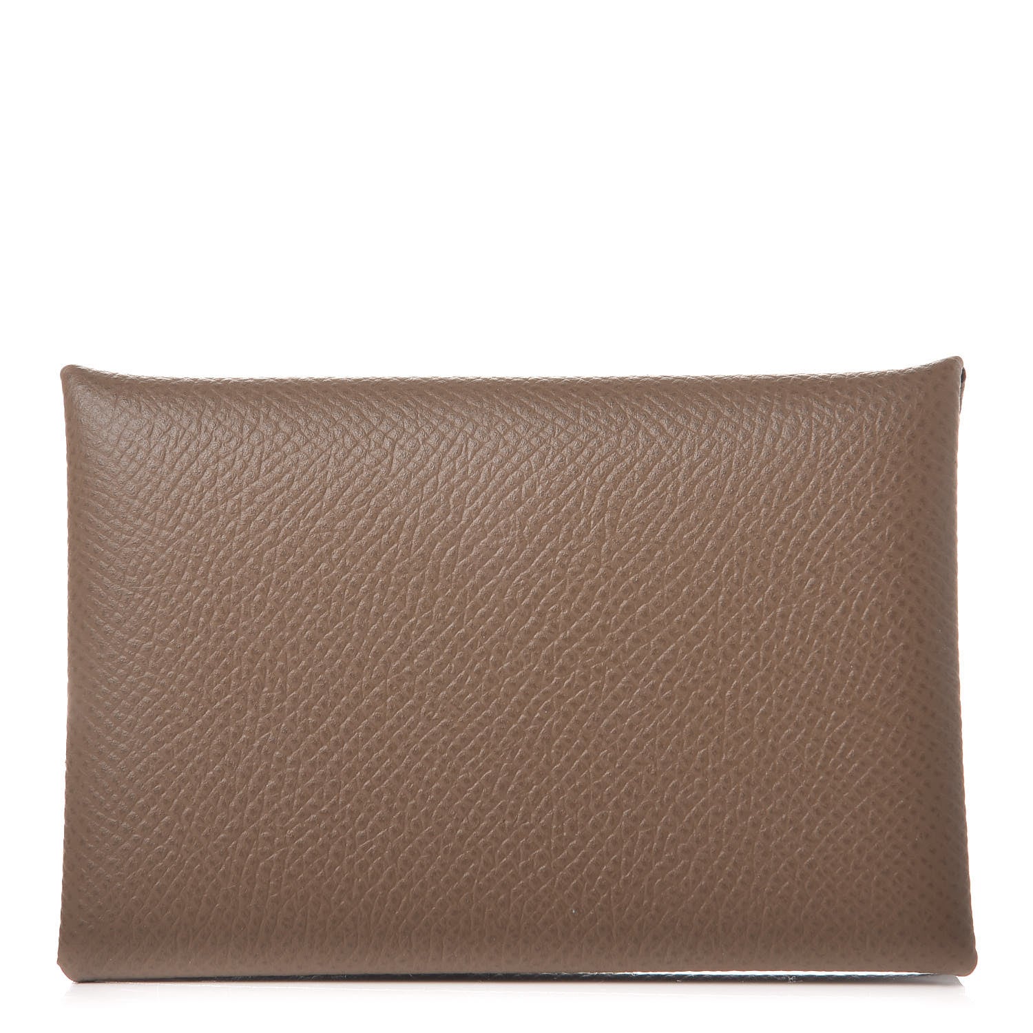 Hermes Epsom Calvi Card Case Etoupe 1 of 8