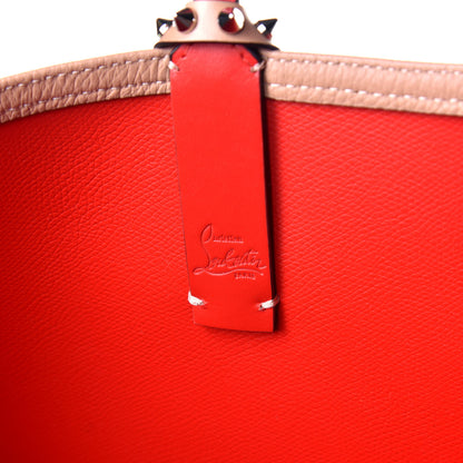 Christian Louboutin Calfskin Spikes East West Cabata Tote Nude 6 of 10