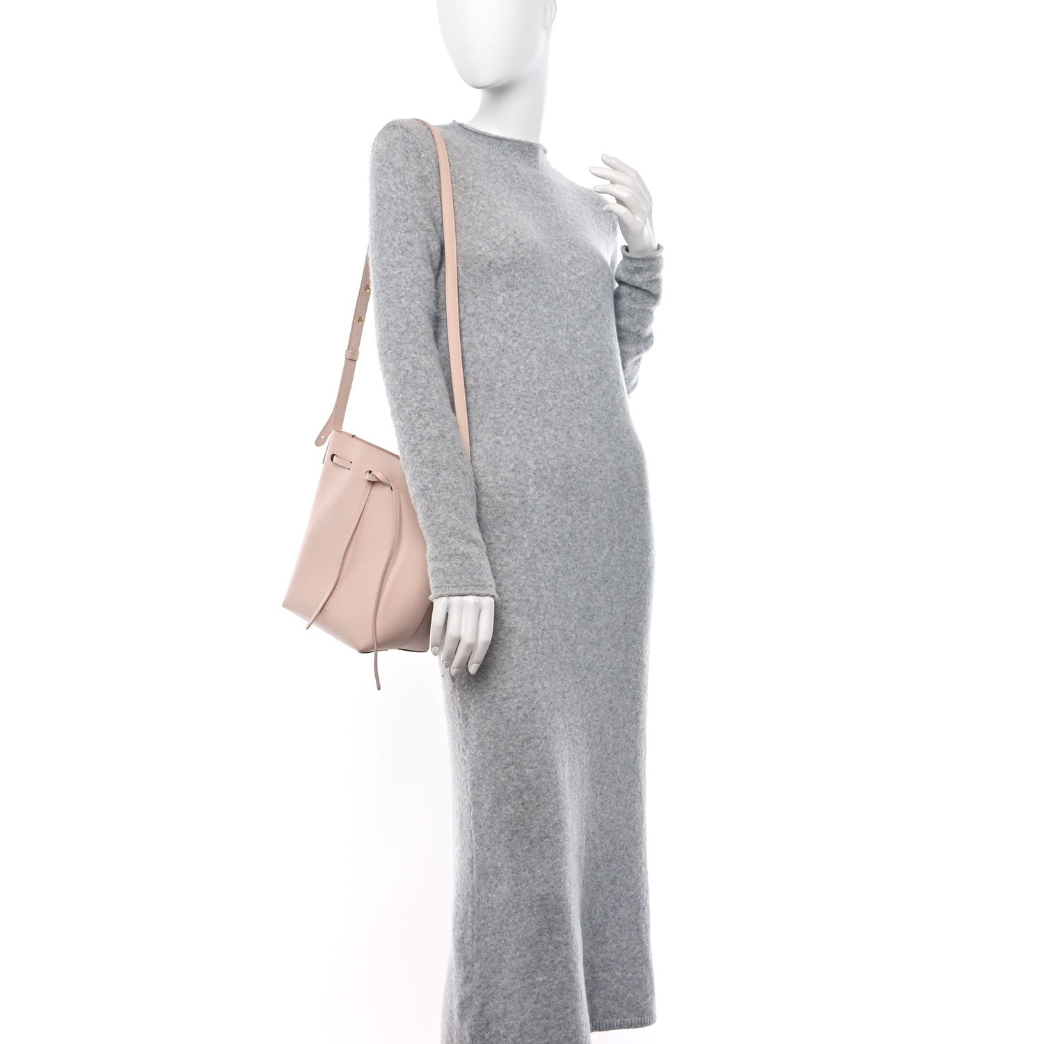Mansur Gavriel MANSUR GAVRIEL Saffiano Mini Bucket Bag Rosa 2 of 14