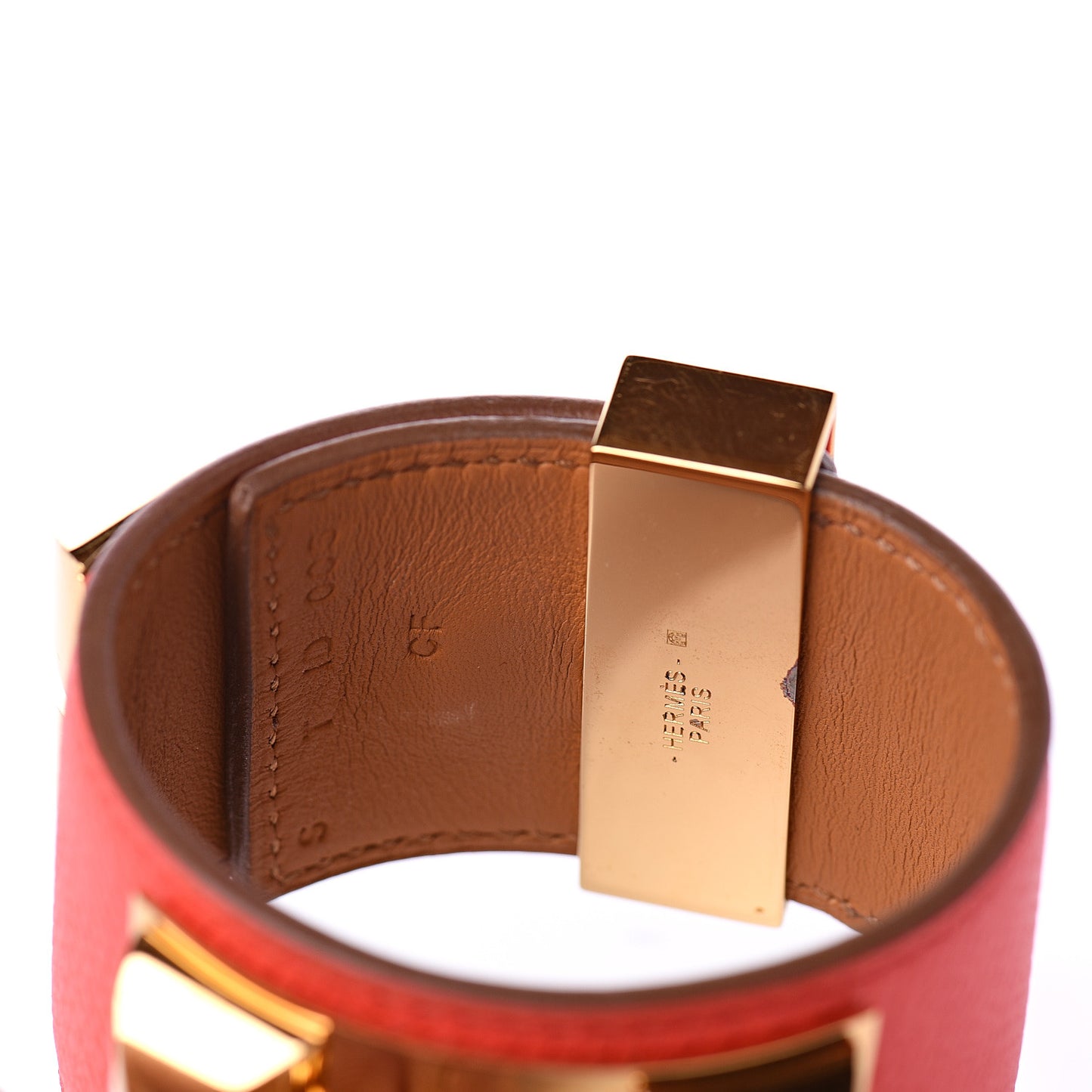 Epsom Collier de Chien CDC Bracelet S Orange Poppy
