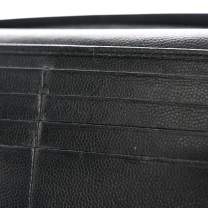 Chanel Caviar Sevruga French Long Wallet Black 13 of 15