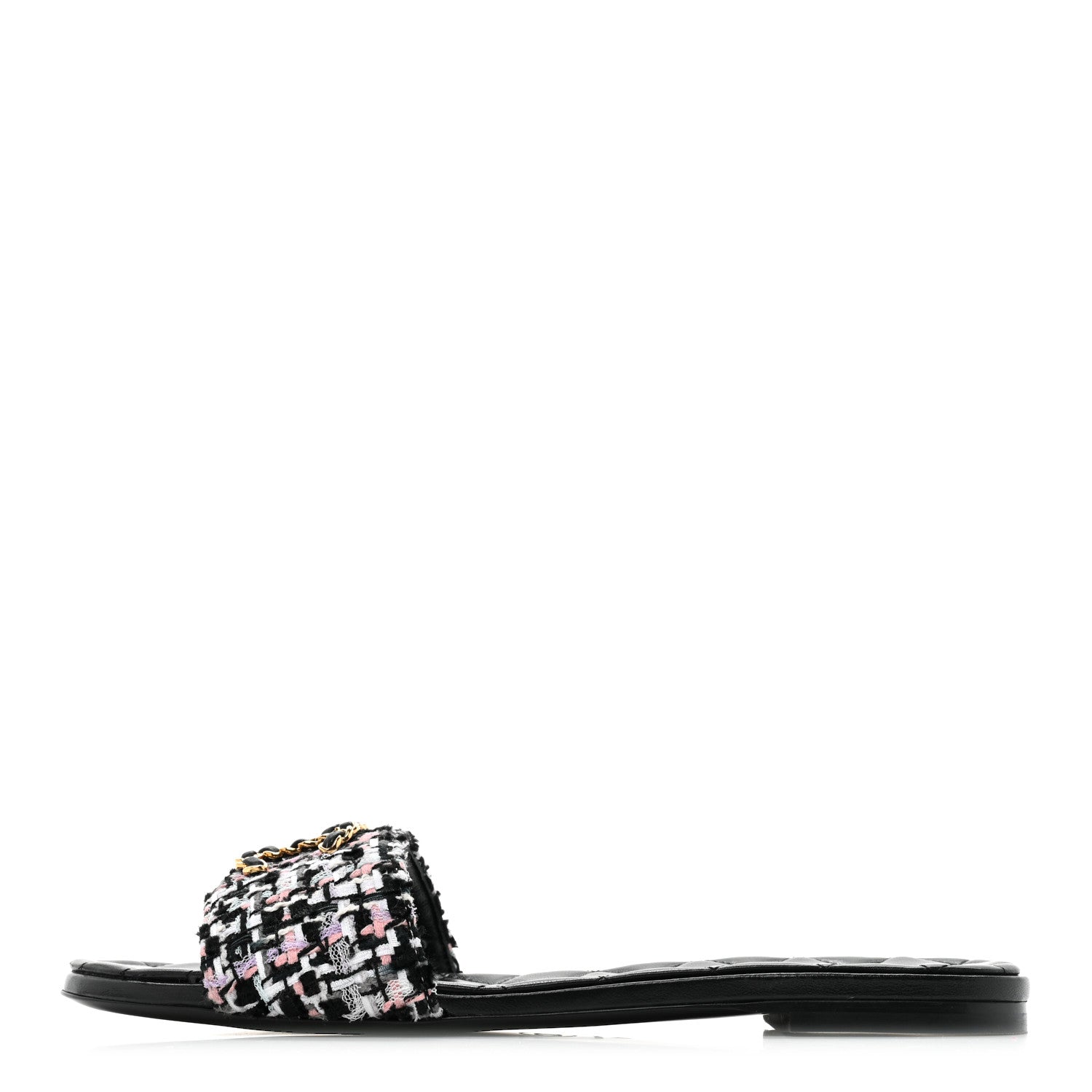 Chanel Tweed CC Chain Mule Sandal 39 Multicolor 1 of 8
