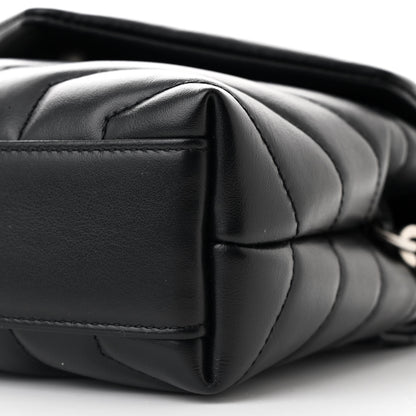 Saint Laurent Calfskin Y Quilted Monogram Toy Loulou Crossbody Bag Black 11 of 11