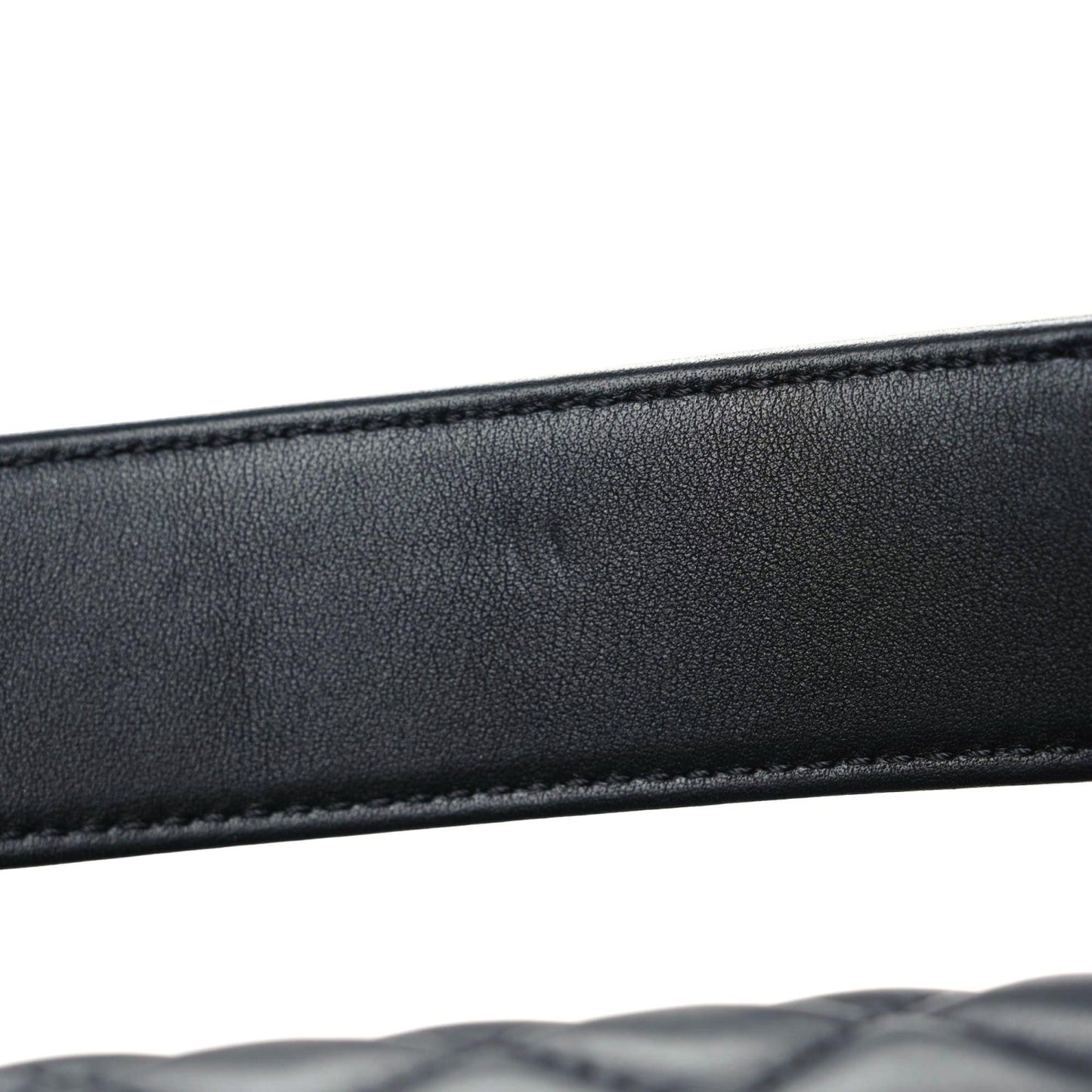 Calfskin Medium Boy Logo Top Handle Flap Black