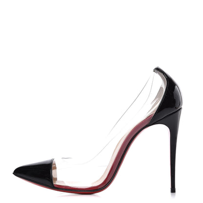 Christian Louboutin Patent PVC Debout 100 Pumps 37 Black Transparent 1 of 7
