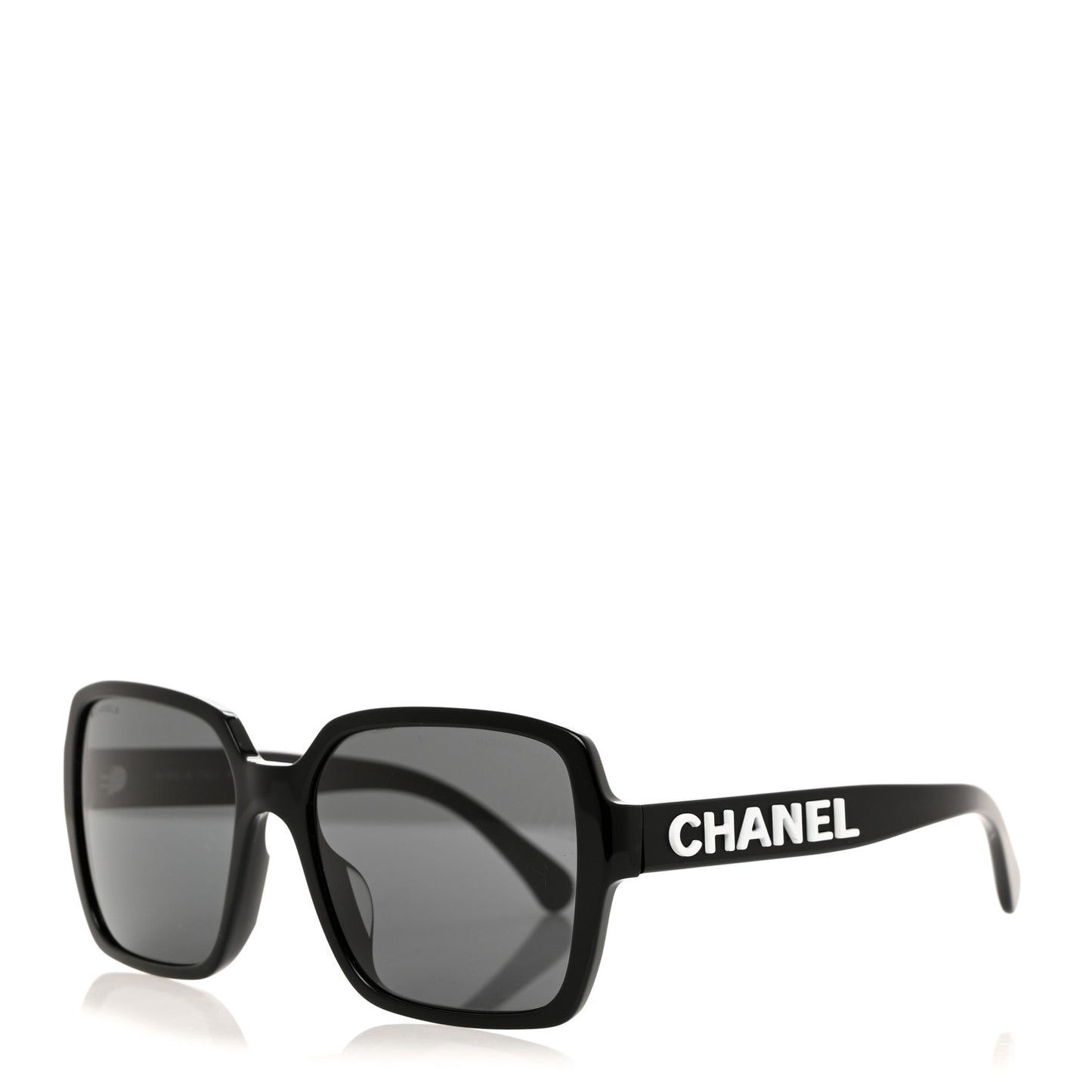 Acetate Polarized Square Sunglasses 5408-A Black