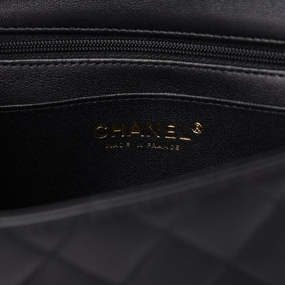 Chanel Lambskin Quilted Mini Top Handle Rectangular Flap Black 8 of 11