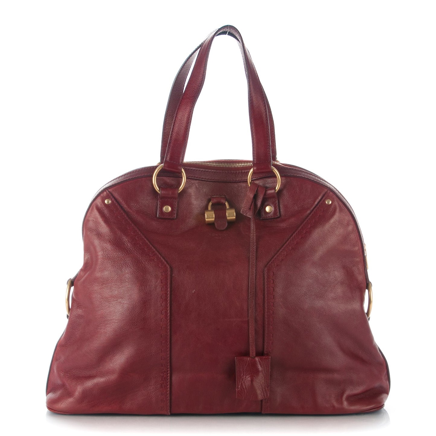 Calfskin Oversized Muse Bordeaux