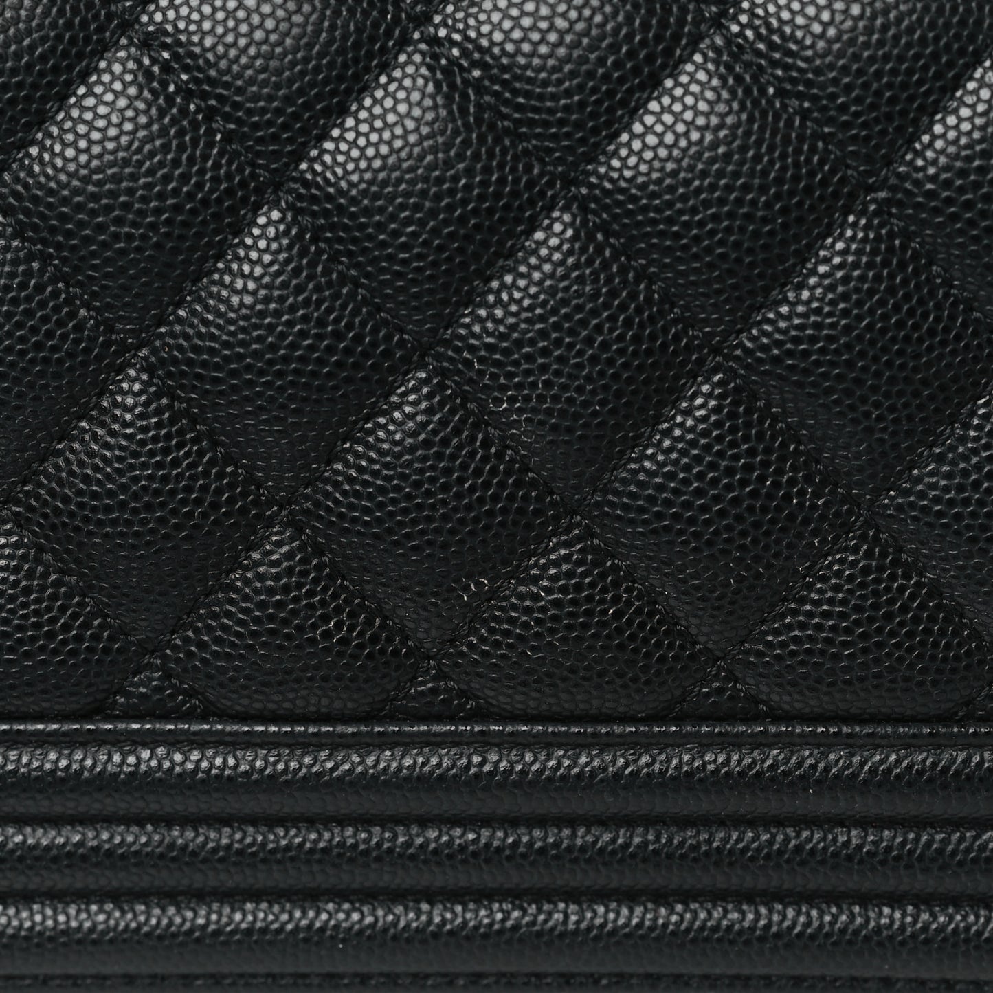 Caviar Quilted Small Boy Flap Black