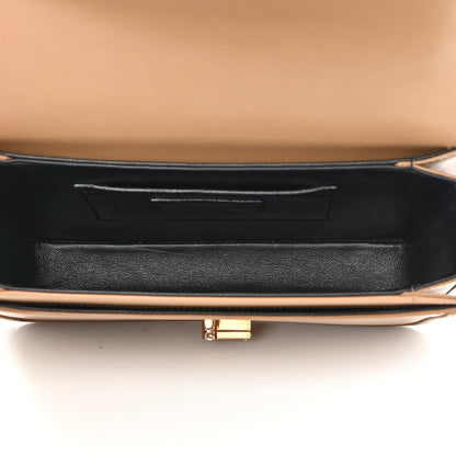 Saint Laurent Box Calfskin Monogram Medium Solferino Satchel Natural Tan 5 of 13