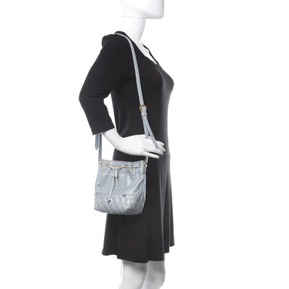 Miu Miu Vitello Shine Bucket Bag Nube 2 of 10
