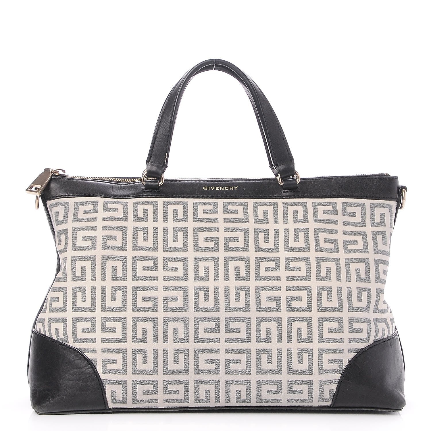 Givenchy Canvas Leather Trim Large Tote Bag Black 1 of 7