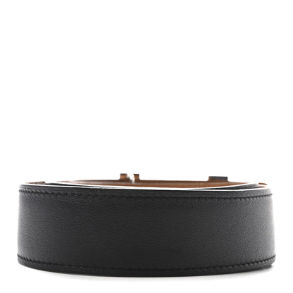 Hermes Box Epsom 32mm Quizz H Belt 85 34 Black Gold 2 of 6