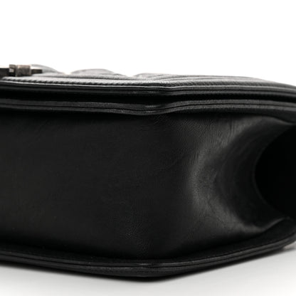 Chanel Crumpled Lambskin New Medium Studded Boy Flap Black 10 of 12