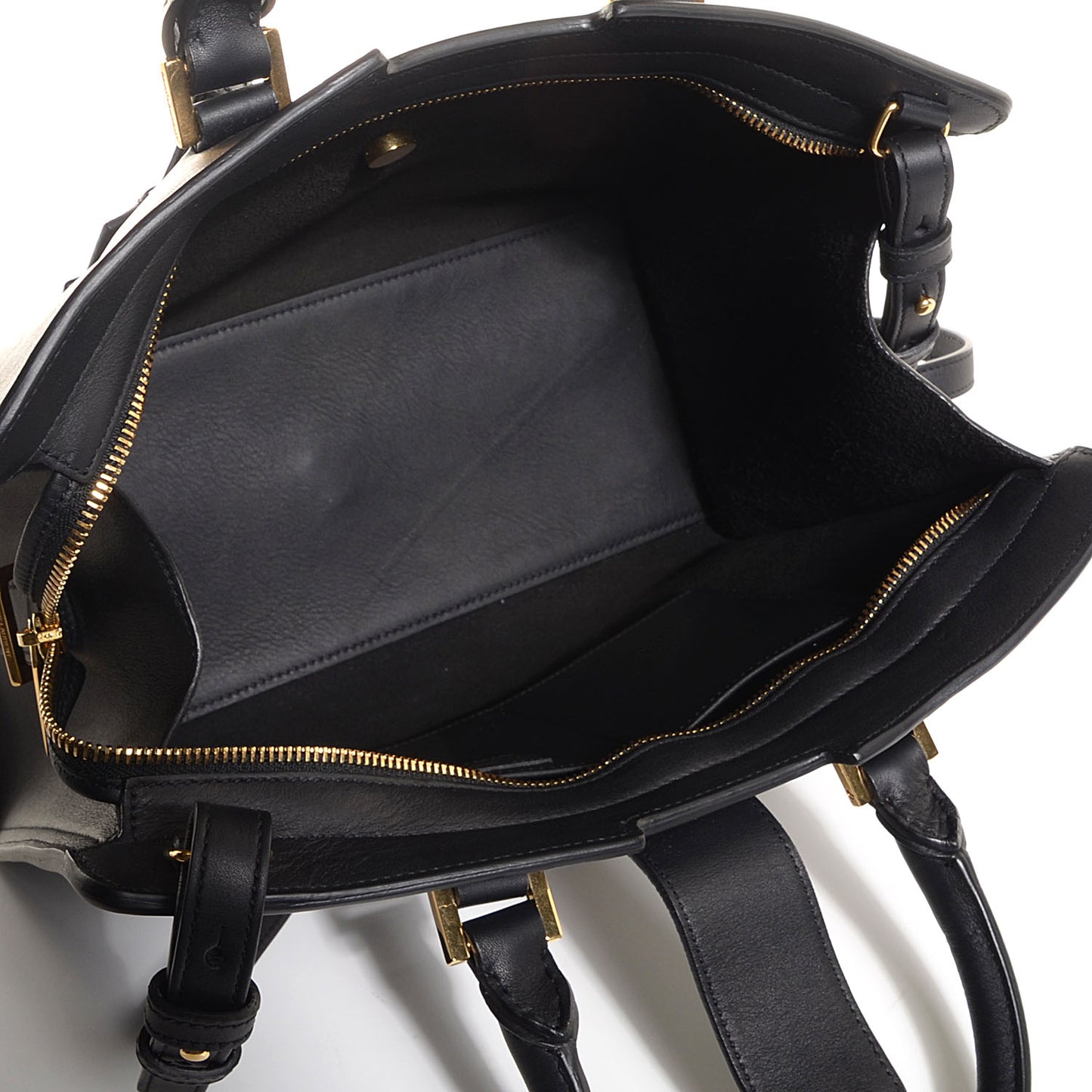 Calfskin Small Classic Y Cabas Black