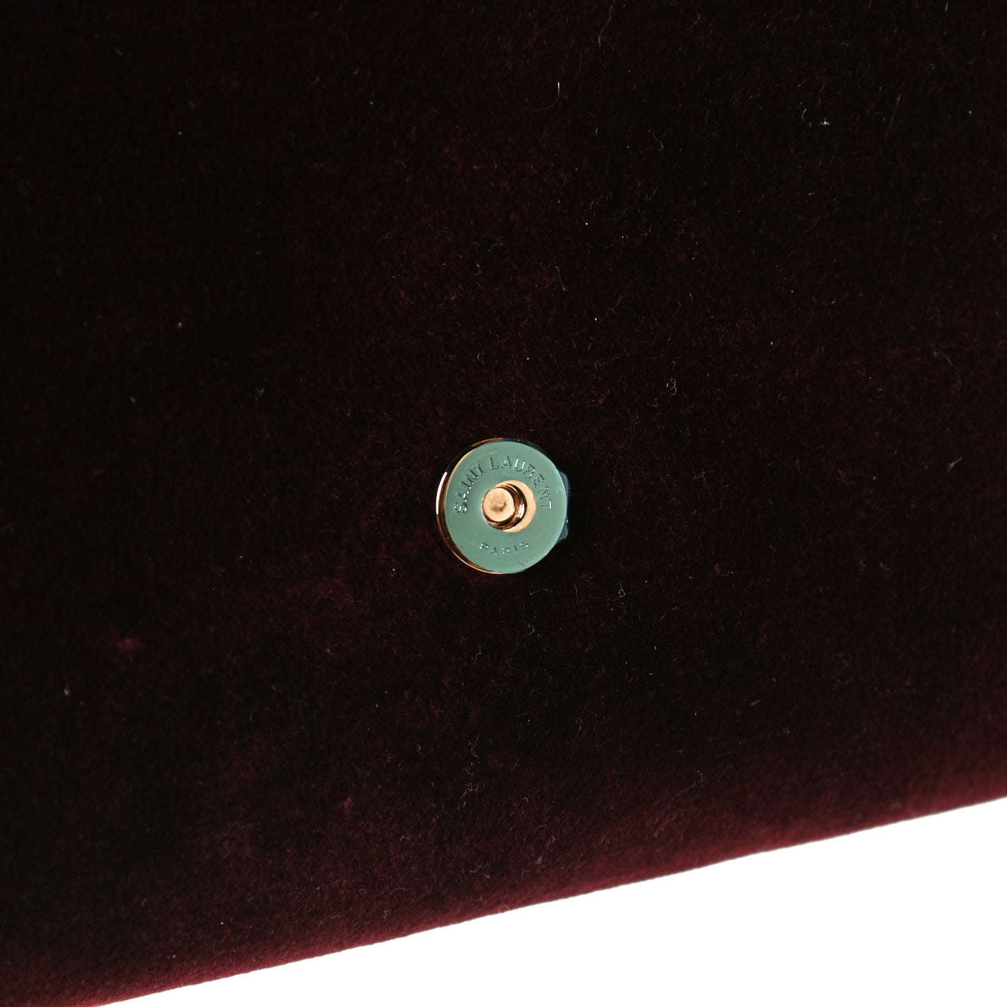 Velvet Small Classic Monogram Kate Tassel Satchel Burgundy