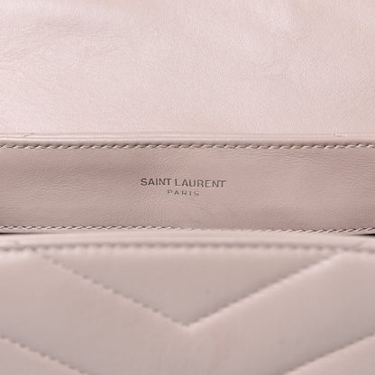 Saint Laurent Calfskin Y Quilted Monogram Toy Loulou Crossbody Bag Nude Powder 7 of 14