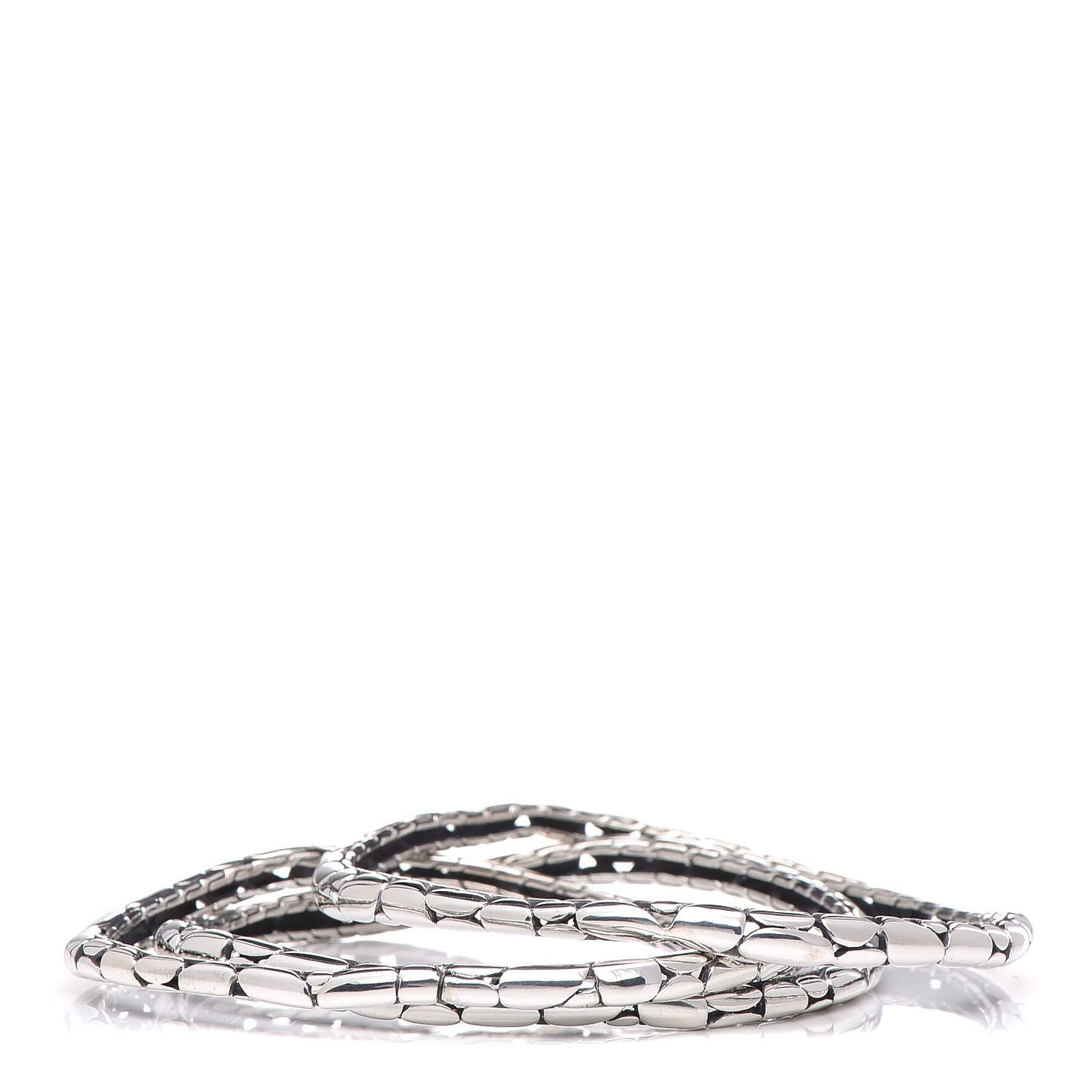 Sterling Silver Kali Slim Curved Bracelet Set of 3