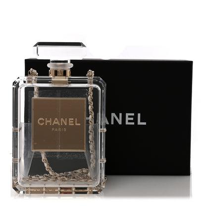 Chanel Transluscent Plexiglass Perfume Bottle Clutch 10 of 10