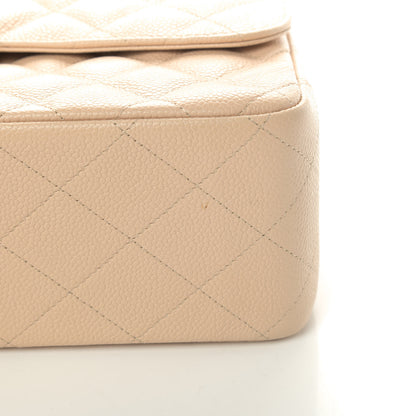 Chanel Caviar Quilted Jumbo Double Flap Beige Clair 5 of 5