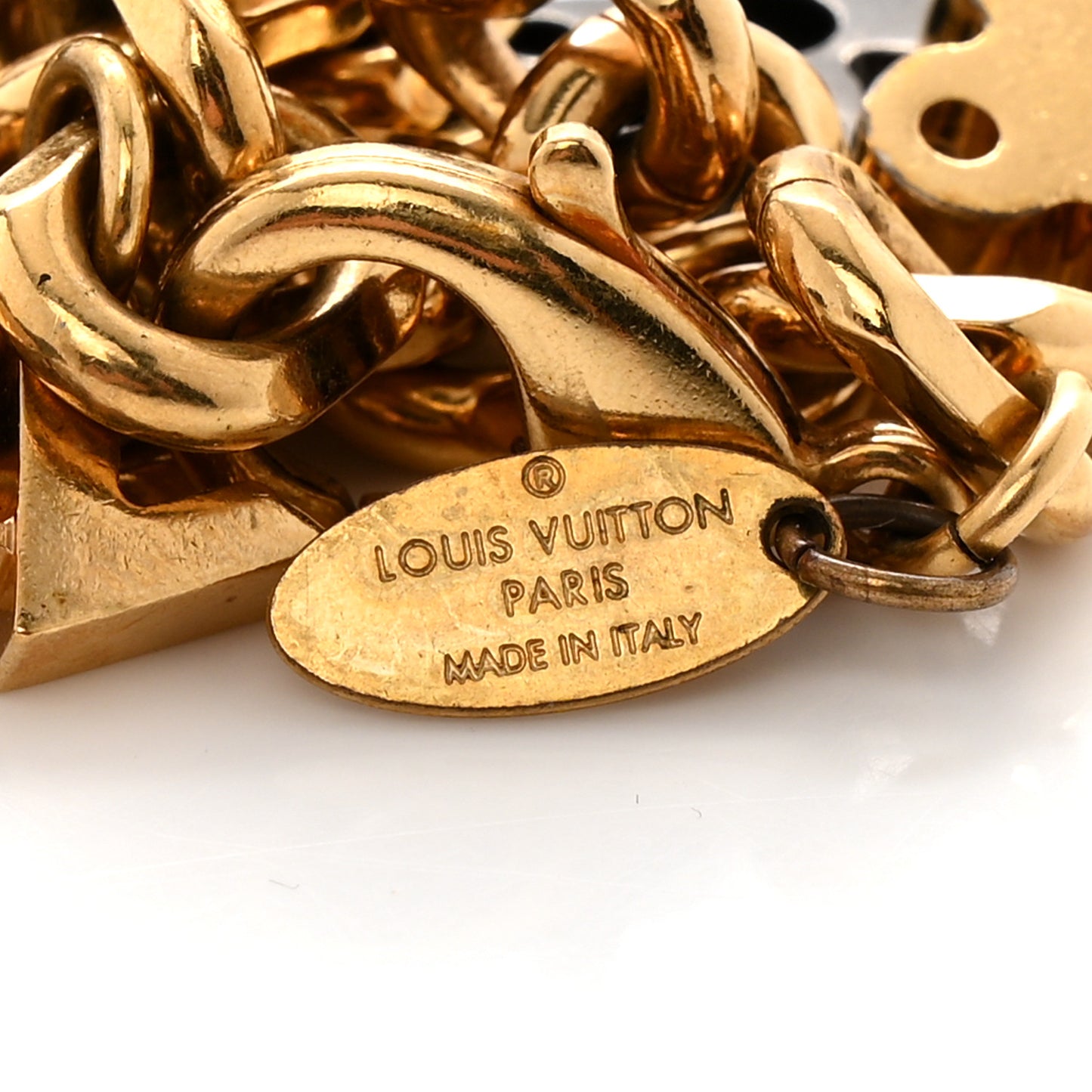 Monogram Hide and Seek Bracelet Gold