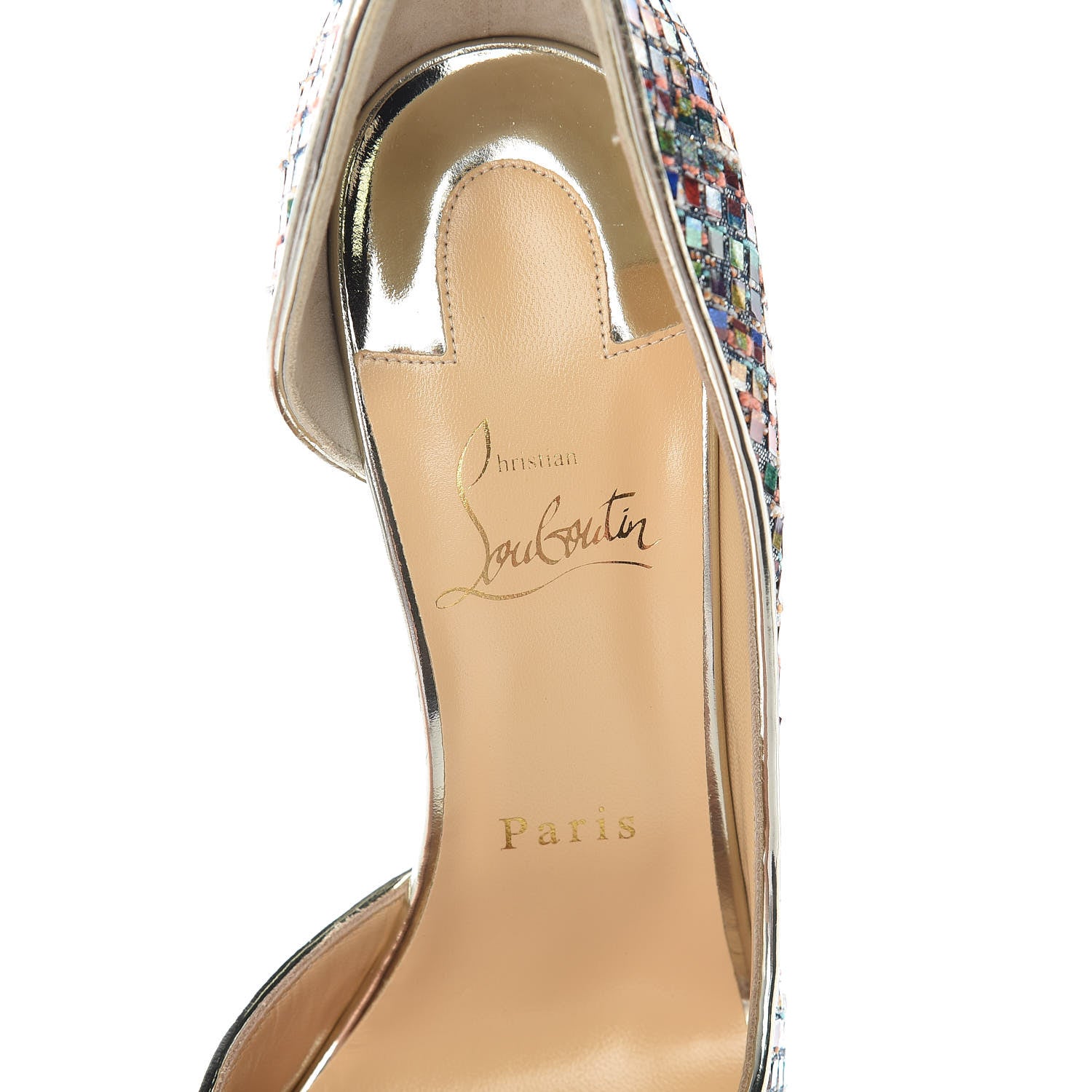 Christian Louboutin Tresse Vitraux Specchio Iriza 100 Pumps 39.5 Multicolor 6 of 7