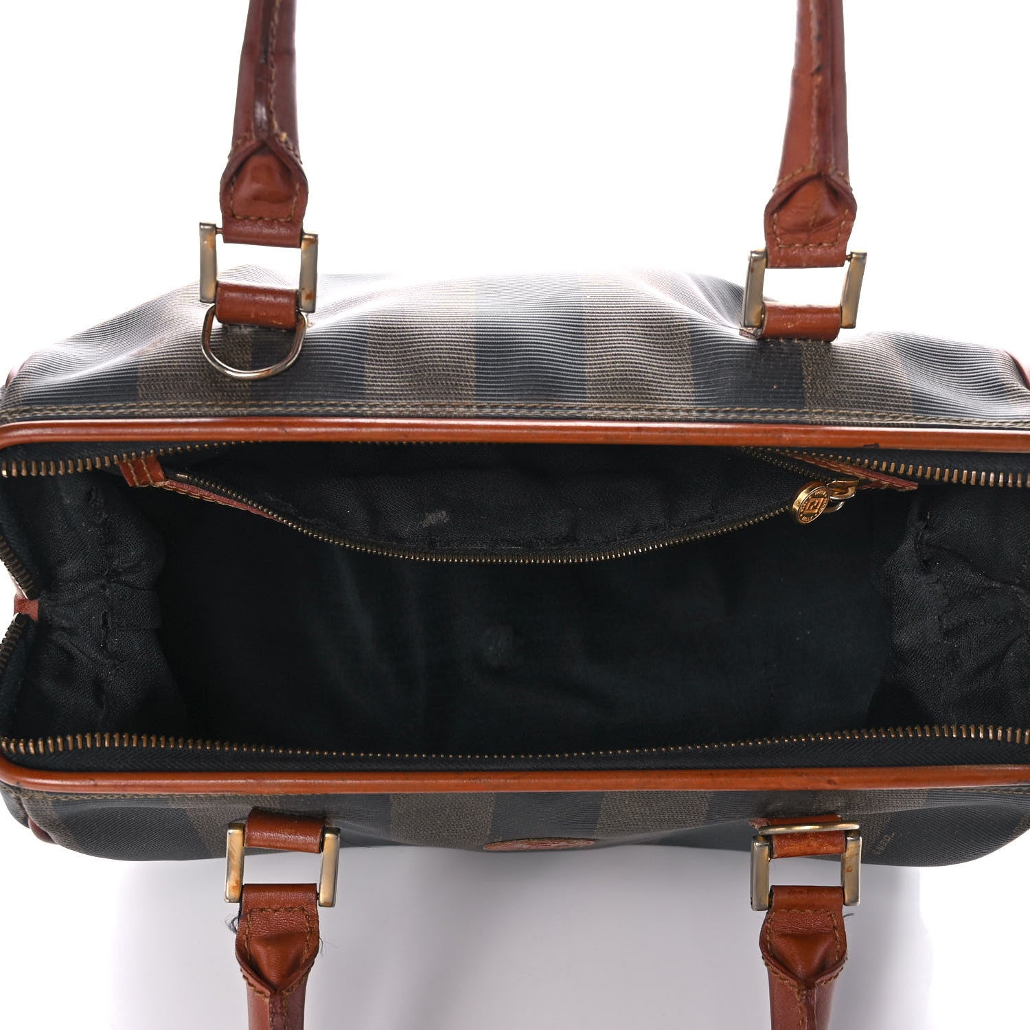 Fendi Pequin Spalmati Boston Cuoio 4 of 13