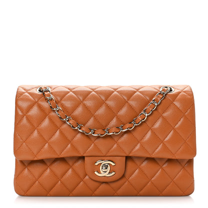 Chanel Caviar Quilted Medium Double Flap Light Brown 1 of 9