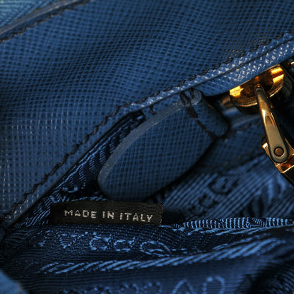 Prada Saffiano Medium Galleria Double Zip Tote Cobalto 7 of 11